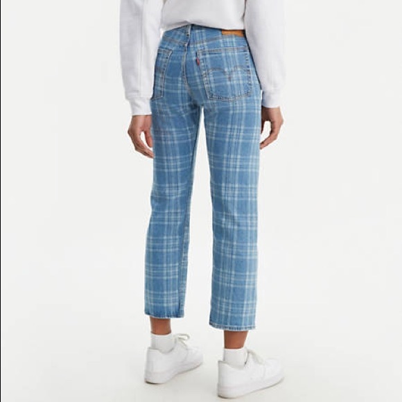 PLAID WEDGIE STRAIGHT FIT WOMEN'S JEANS
 ( sold out) - Picture 5 of 6